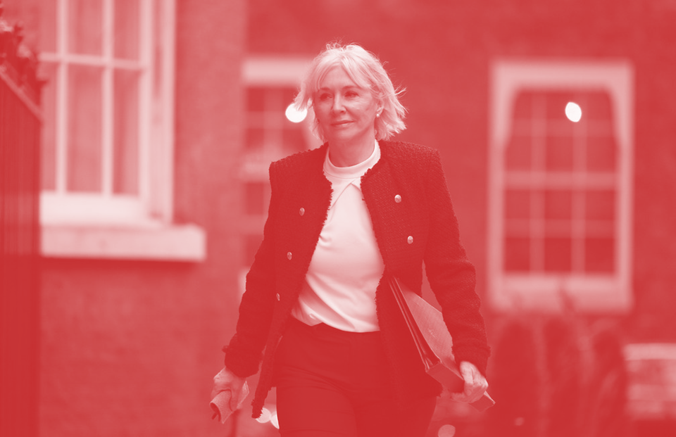 Nadine Dorries, Secretary of State for Digital, Culture, Media and Sport, walking into Downing Street